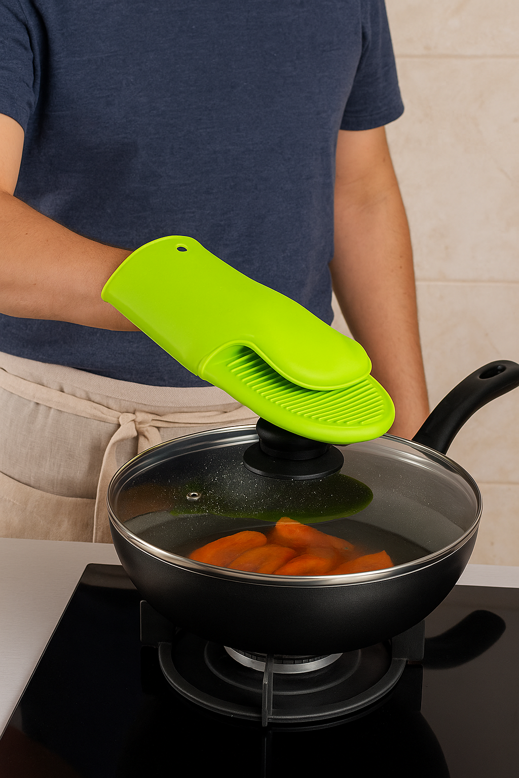 Manopla de Silicón Antideslizante 7482 Lion Tools – Resistente al Calor y Multiusos