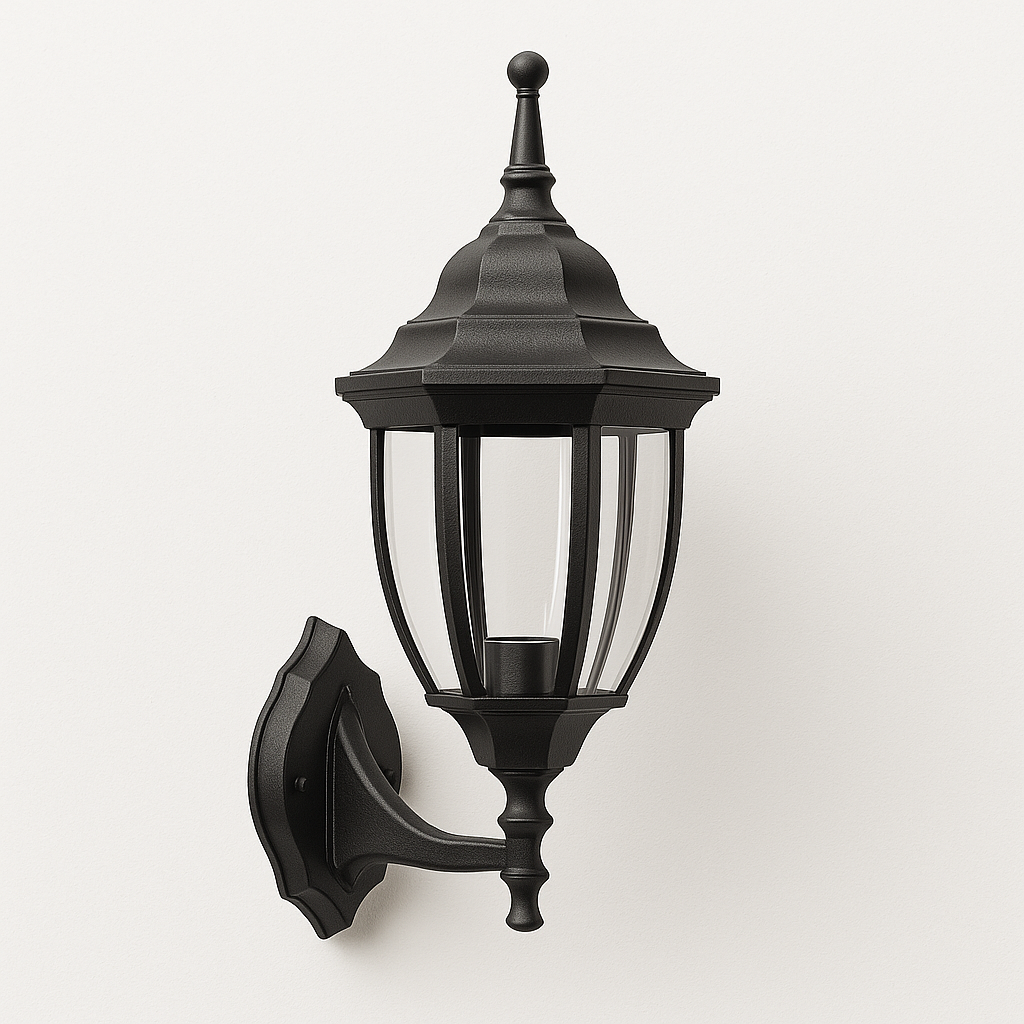 Farol de Pared Clásico Negro FU0672 Fulgore – Iluminación Elegante para-Exterior