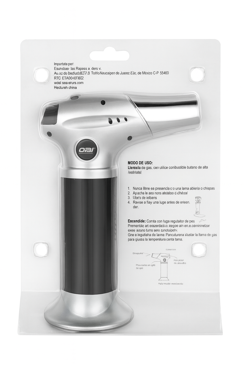 Soplete Mini Electrónico OBI – Portátil, Seguro y Versátil para Uso Doméstico y Profesional