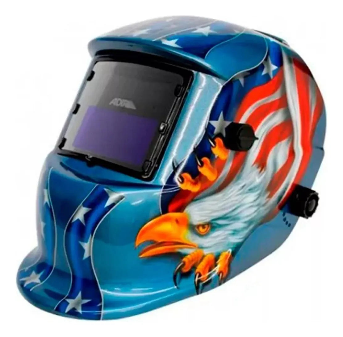 Careta Electrónica Soldar Automática Águila Adir 6710 Color Azul