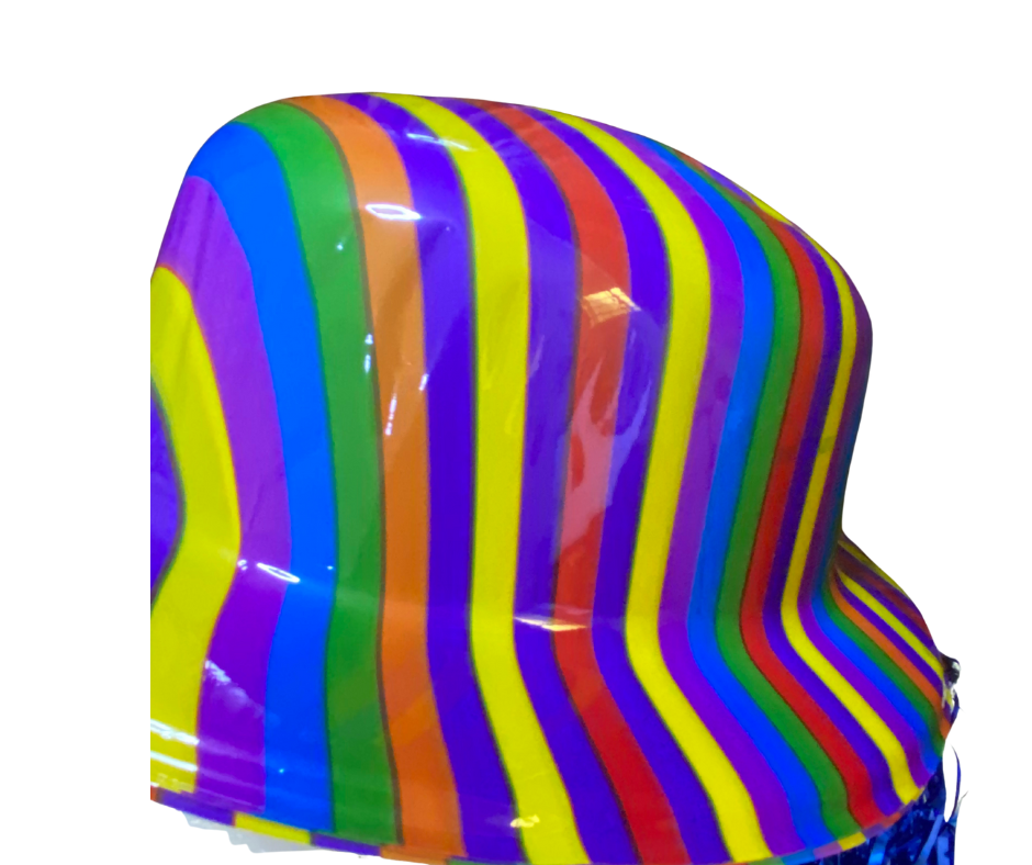 Sombrero Bombín con Peluca Integrada – Accesorio Divertido para Disfraces, Fiestas y Eventos Temáticos