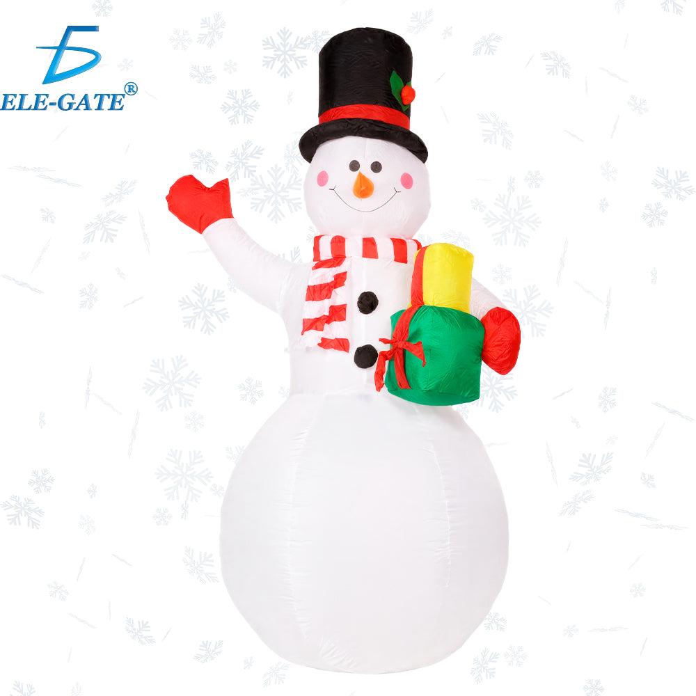 Muñeco de Nieve Inflable 1.5 m con Luz LED y Ventilador – Decoración Navideña exterior/interior, diseño animado, fácil montaje