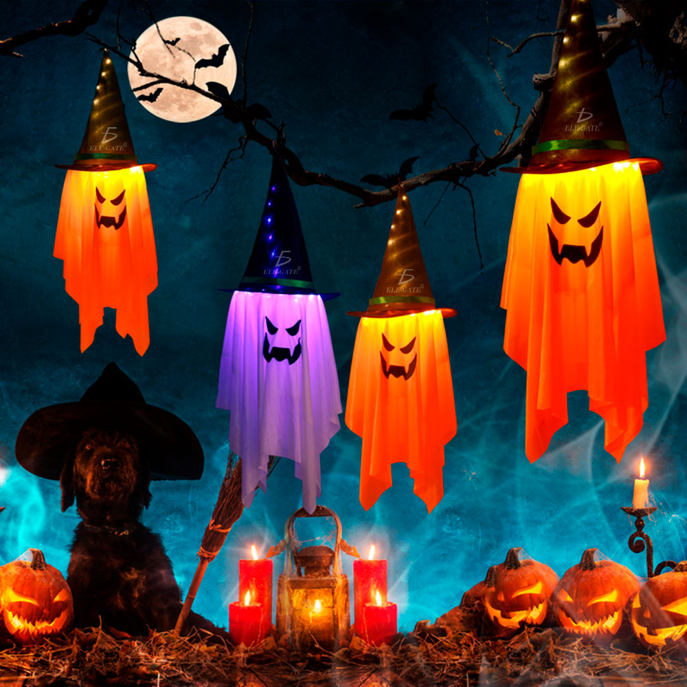 Luces LED de Calabaza Impermeables para Exterior – Decoración de Halloween al Aire Libre Espeluznante y Festiva