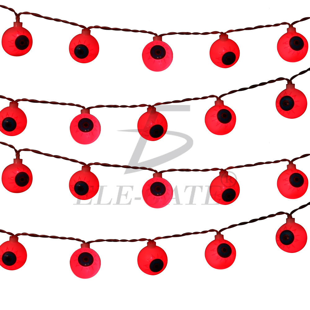Guirnalda Decorativa de Ojos LED Intermitentes – Iluminación Terrorífica para Halloween y Fiestas Temáticas