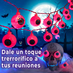 Guirnalda Decorativa de Ojos LED Intermitentes – Iluminación Terrorífica para Halloween y Fiestas Temáticas