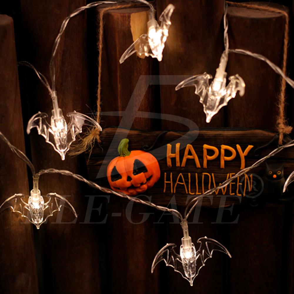 Guirnalda de Halloween con murciélagos – Decoración colgante festiva para fiestas temáticas, hogares y negocios con ambiente espeluznante