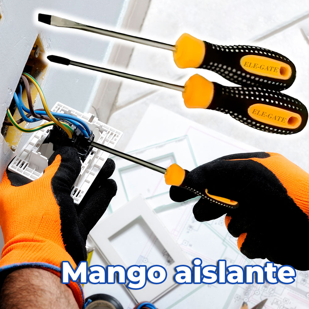 Juego de Herramientas 4 en 1 – Set con Desarmadores, Pinzas y Llave Inglesa para Reparaciones del Hogar y Taller