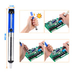 Kit de soldadura profesional con temperatura ajustable y pantalla LCD – Cautín cerámico de alta precisión con accesorios para electrónica y reparación