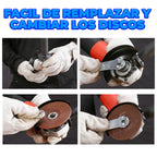 Esmeriladora y amoladora de alta potencia 4-1/2" – Herramienta eléctrica profesional para corte, desbaste y pulido (no incluye discos)