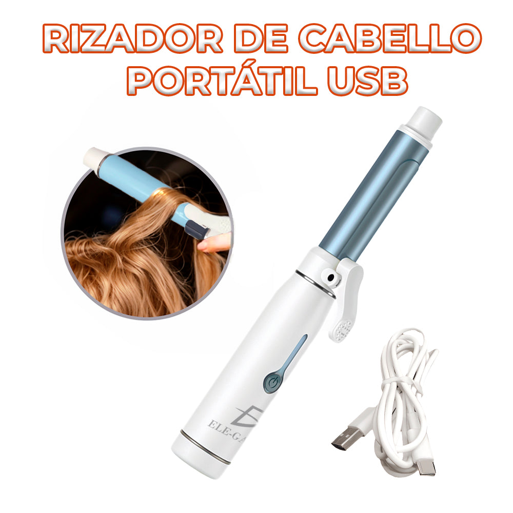 Rizador de Pelo Portátil para Rizos y Ondas – Calentamiento Rápido y Diseño Ergonómico