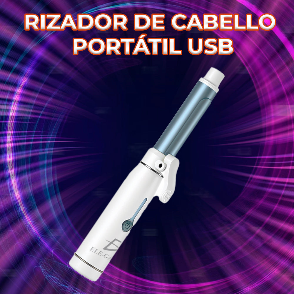 Rizador de Pelo Portátil para Rizos y Ondas – Calentamiento Rápido y Diseño Ergonómico