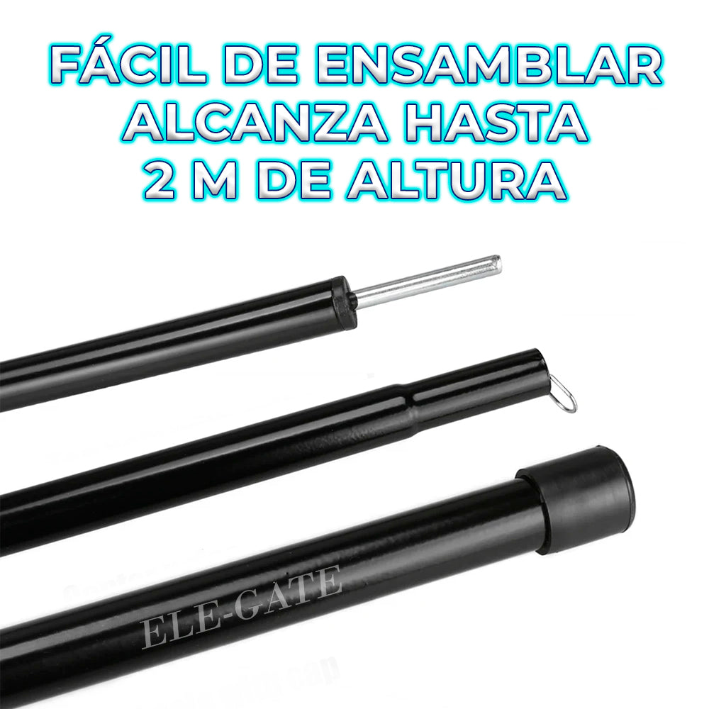 Carpa plegable 3x3 m con tela repelente al agua – Toldo portátil resistente al sol y lluvia, ideal para exteriores, eventos, jardines y negocios