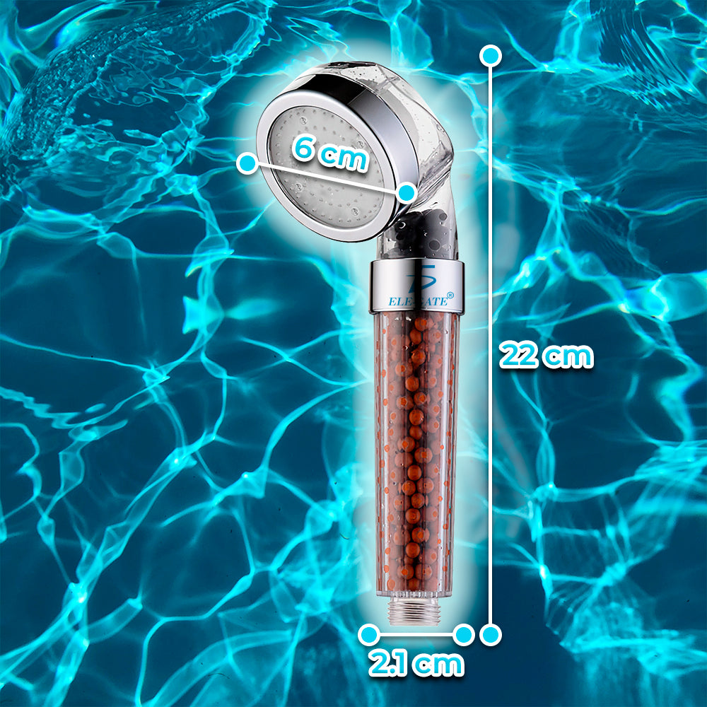 Regadera de Baño con Luz LED RGB y Piedras Filtrantes – Ducha Purificadora y Relajante con Efecto Spa