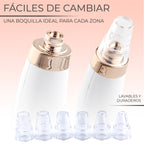 Limpiador de Poros y Extractor de Espinillas con 6 Cabezas – Succión Potente y Cuidado Facial Profesional