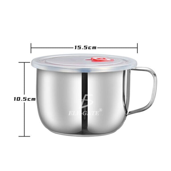 Tazón Multiusos de Acero Inoxidable Resistente – Ideal para Cocina, Mezclar, Servir y Almacenar Alimentos