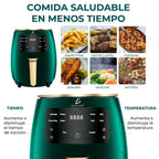 Freidora de Aire Multifunción 4.5 Litros – Freidora Sin Aceite con Control de Temperatura y Canastilla Antiadherente