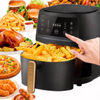 Freidora de Aire Digital 8 Litros 2400W – Pantalla Táctil, Sin Aceite, Antiadherente y de Alta Potencia