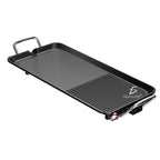 Parrilla Grande de Cocina 48×28 cm – Comal Antiadherente de Acero con Asas para Gas y Eléctrico