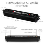 Máquina de Sellado al Vacío Automática – Selladora de Alimentos con Función de Succión y Bolsas Incluidas