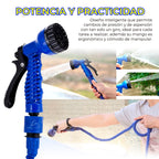 Manguera Flexible Expandible 7.5 Metros con Pistola de Riego – Ligera, Antidobleces y Cómoda de Usar