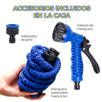 Manguera Flexible Expandible 7.5 Metros con Pistola de Riego – Ligera, Antidobleces y Cómoda de Usar