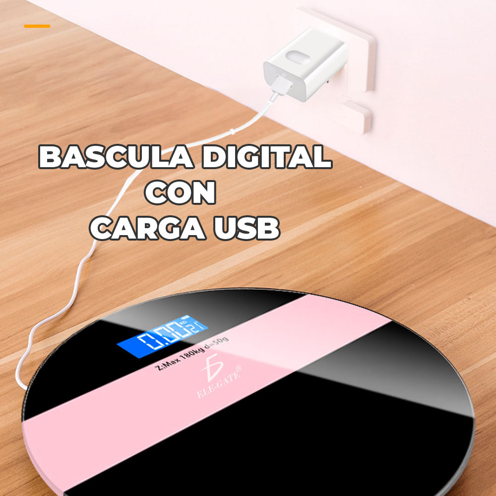 Báscula Digital Inteligente con Carga USB – Moderna, Ligera y de Alto Impacto