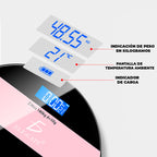Báscula Digital Inteligente con Carga USB – Moderna, Ligera y de Alto Impacto