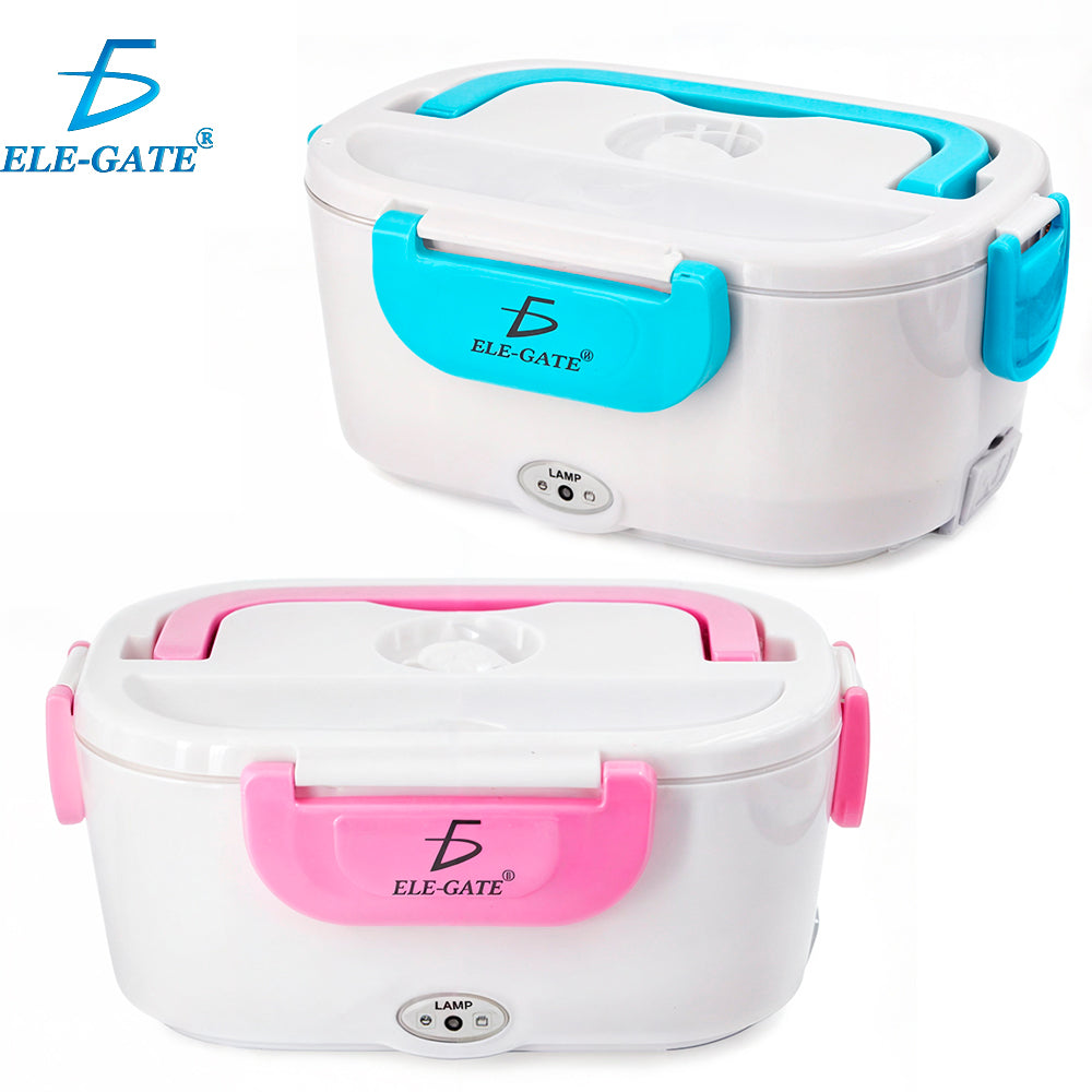 Lonchera Portátil Eléctrica para Calentar Comida – Doble Compartimento con Cable de Conexión 110V y 12V