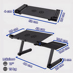 Mesa para Laptop reclinable y ergonómica – Base refrigerada 2 ventiladores + soporte para mouse
