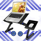 Mesa para Laptop reclinable y ergonómica – Base refrigerada 2 ventiladores + soporte para mouse