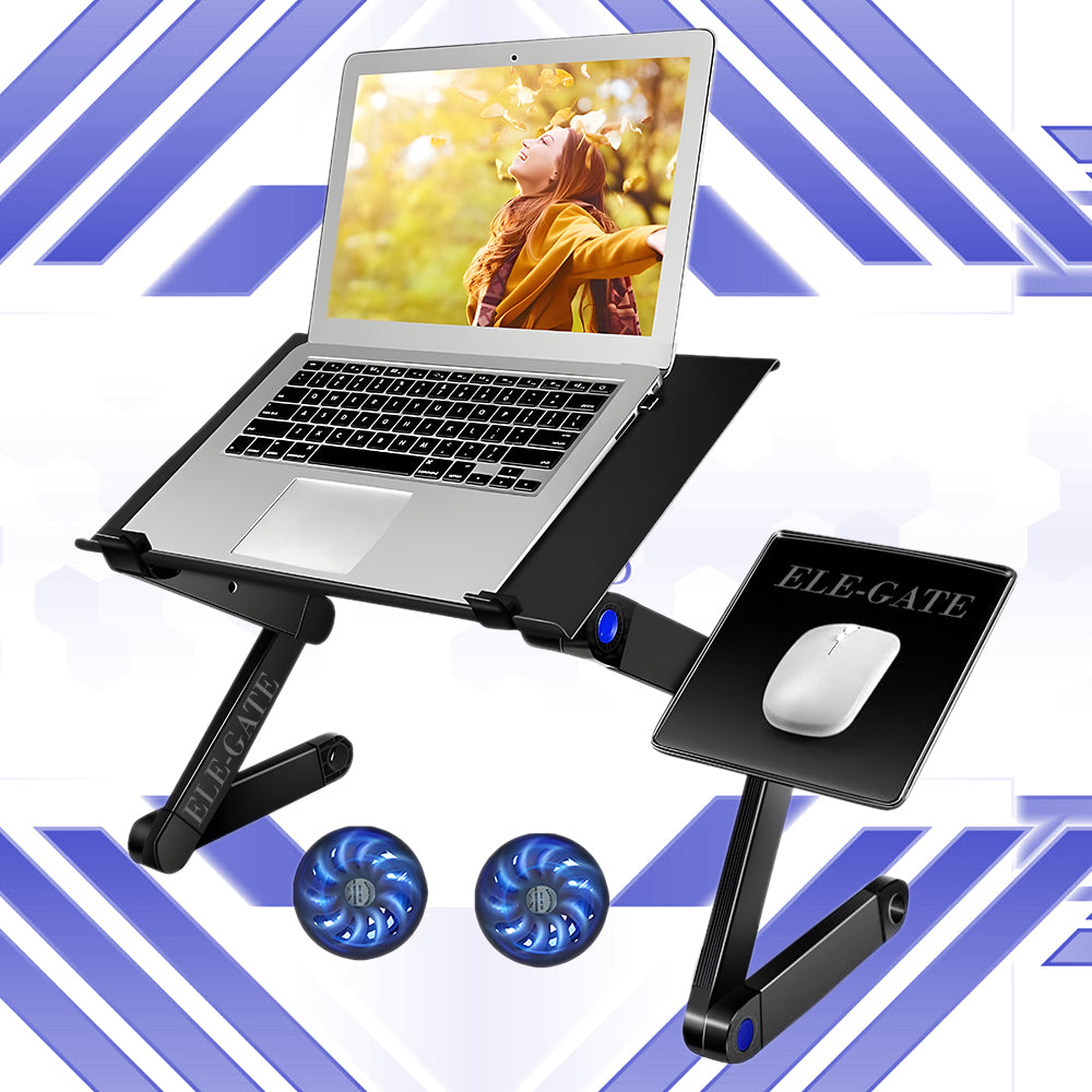 Mesa para Laptop reclinable y ergonómica – Base refrigerada 2 ventiladores + soporte para mouse