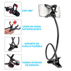 Soporte Universal Flexible para Celular 360° – Ajustable para Mesa o Cama, Compatible con iPhone y Android