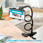 Soporte Universal Flexible para Celular 360° – Ajustable para Mesa o Cama, Compatible con iPhone y Android