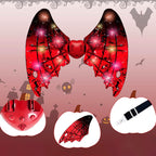 Alas de Maléfica con Movimiento, Luz RGB y Sonido Realista — Disfraz Interactivo de Fantasía para Niños y Adultos