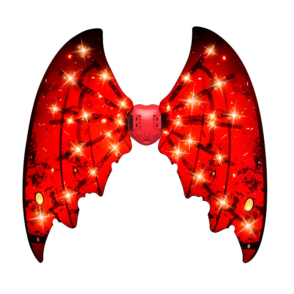 Alas de Maléfica con Movimiento, Luz RGB y Sonido Realista — Disfraz Interactivo de Fantasía para Niños y Adultos