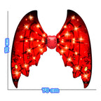 Alas de Maléfica con Movimiento, Luz RGB y Sonido Realista — Disfraz Interactivo de Fantasía para Niños y Adultos