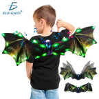 Alas de Dragón con Movimiento, Luz RGB y Sonido Realista para Niños y Adultos — Juguete Interactivo Fantástico