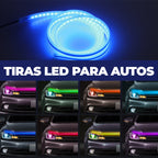 Tiras LED para Automóvil con Control Remoto – Luces RGB Impermeables para Iluminación Exterior y Decorativa