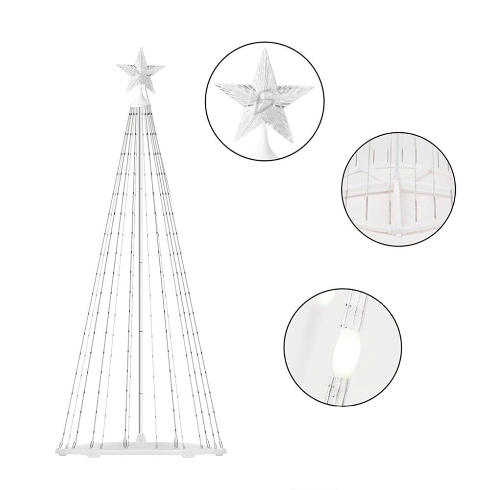 Árbol de Navidad artificial preiluminado 150 cm con luces RGB y control por app – Árbol navideño inteligente con efectos personalizados y espectáculo de luces sincronizadas