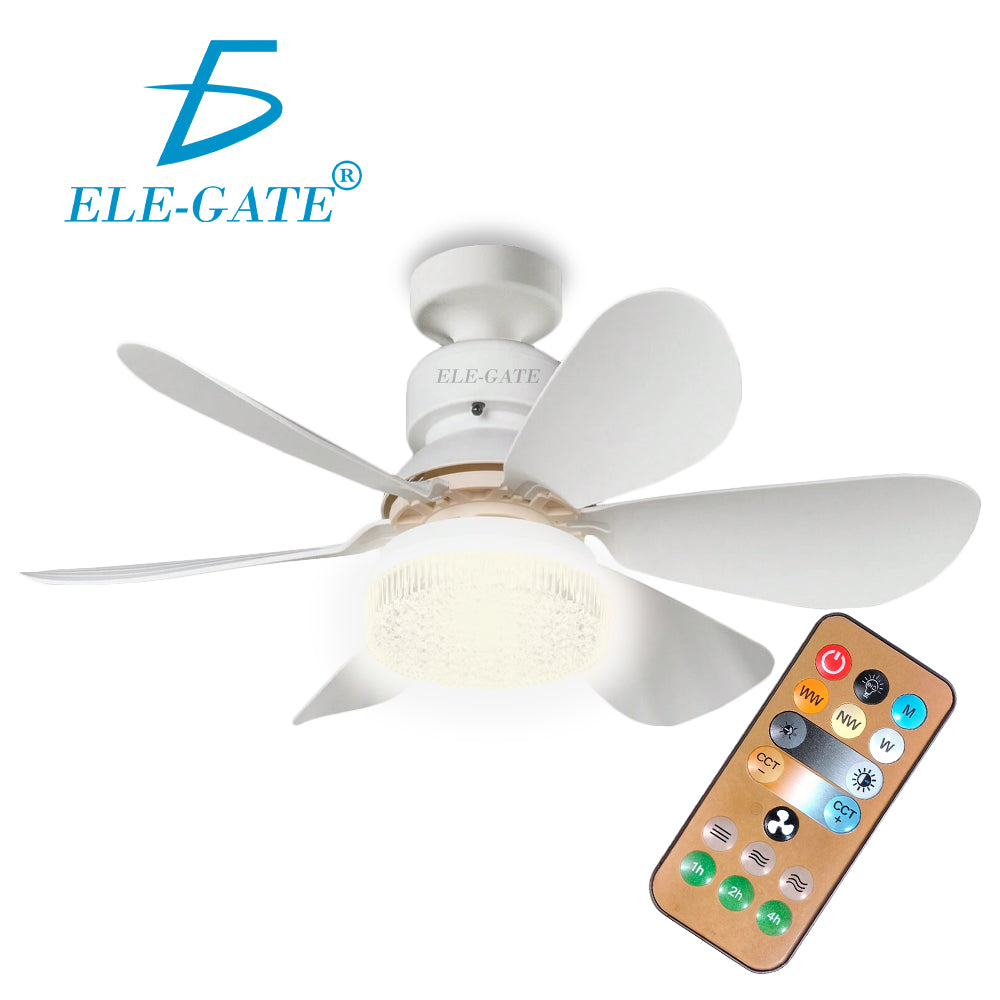 Lámpara LED con Ventilador y Control Remoto – Luz Regulable de 3 Niveles, Silenciosa y Moderna