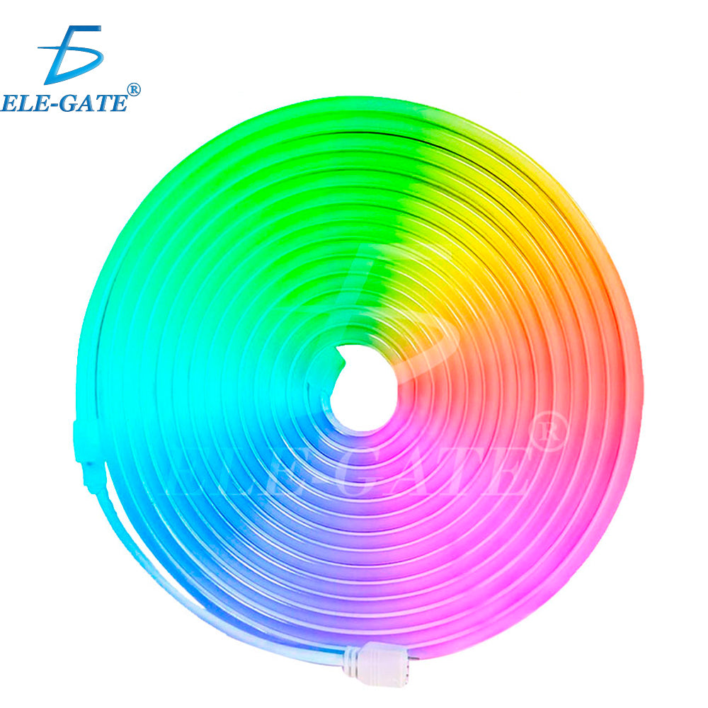 Tira de Luz LED RGB Neón 5M IP65 – Flexible, Impermeable y Control Bluetooth con App y Control Remoto
