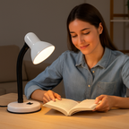 Luminario de Escritorio Flexible con Base Estable | Lámpara Portátil para Estudio y Oficina