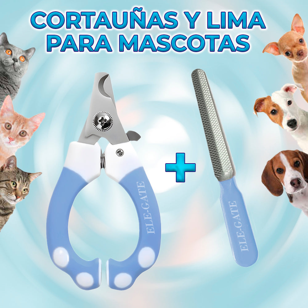 Cortaúñas con Lima Tipo Alicate para Perros y Gatos – Corte Preciso y Seguro para Mascotas
