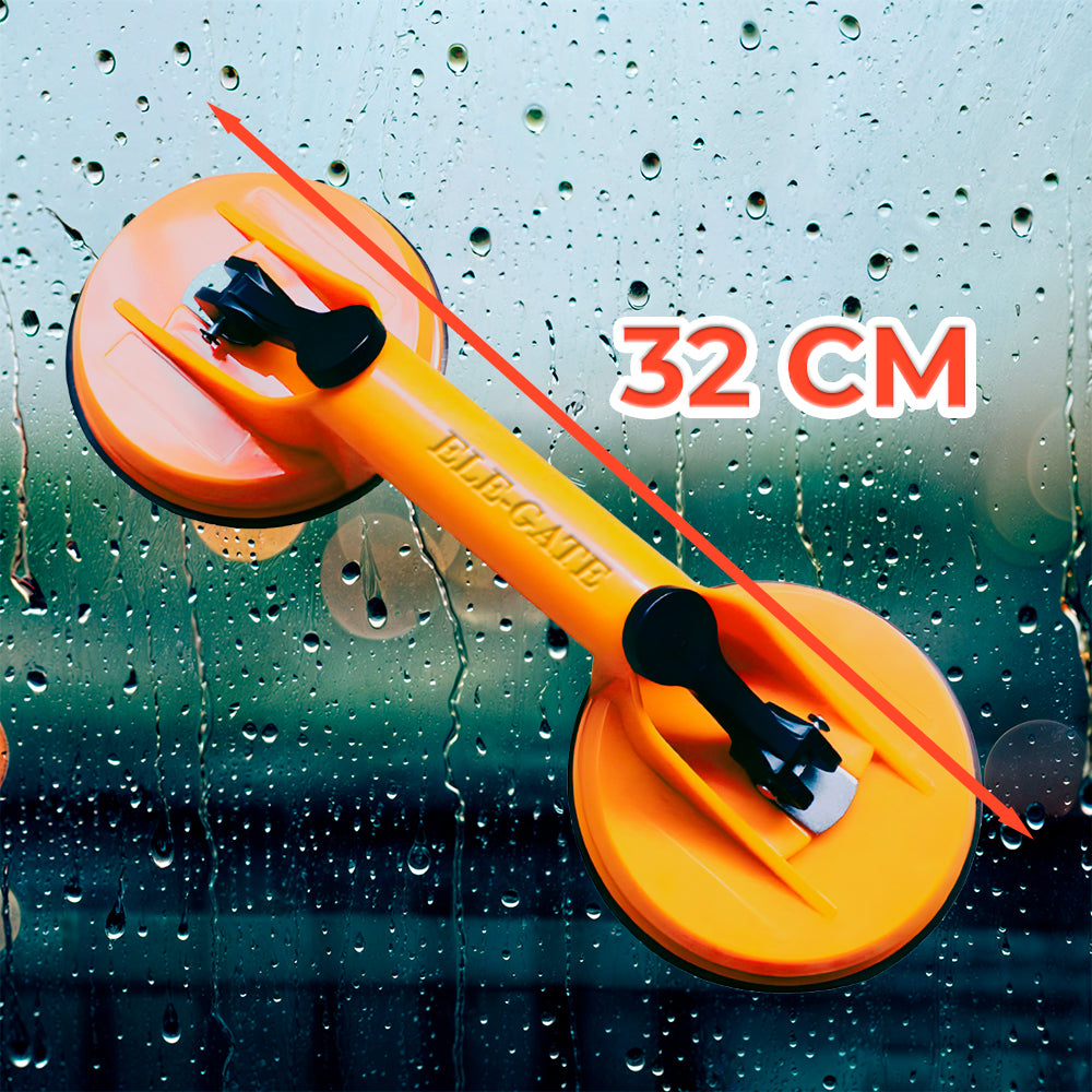 Ventosa doble de succión con seguros reforzados – Herramienta profesional para levantar y mover vidrio, metal, azulejos o superficies lisas