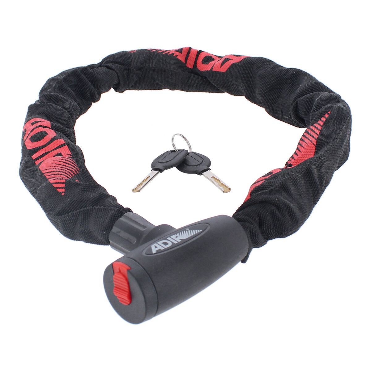 Candado Metálico con Cadena Forrada 90 cm Antirrobo – Seguridad para Bicicletas, Motos y Puertas