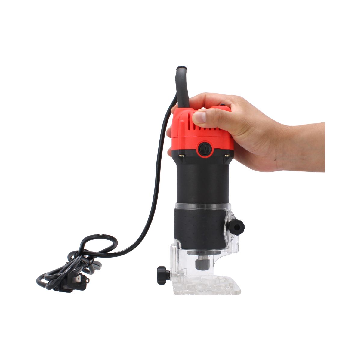 Router Adir 11569 de 500 W – Rebajadora y Recortadora Eléctrica para Madera con Base Transparente y Precisión Profesional