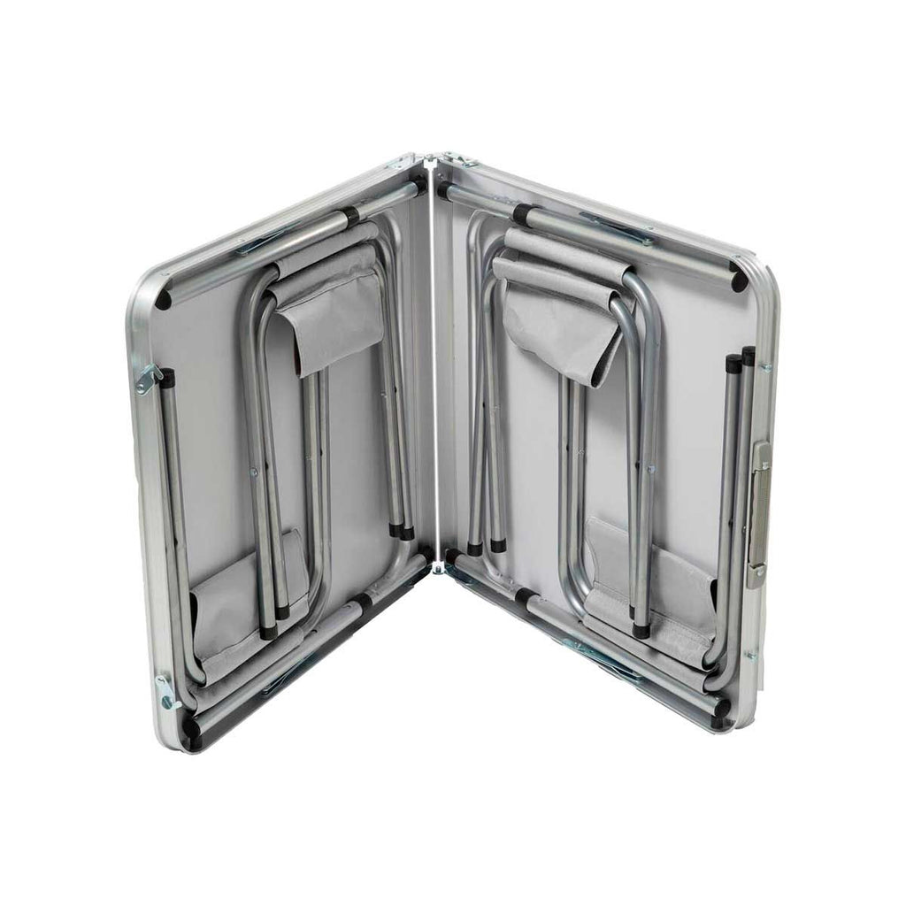 Mesa Plegable 120 cm con 4 Bancos Deco Hogar 12139 – Práctica, Portátil y Resistente