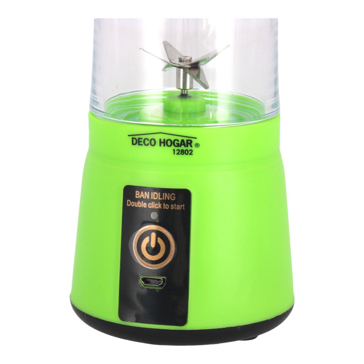 Licuadora Portátil Recargable Verde – Deco Hogar 12802