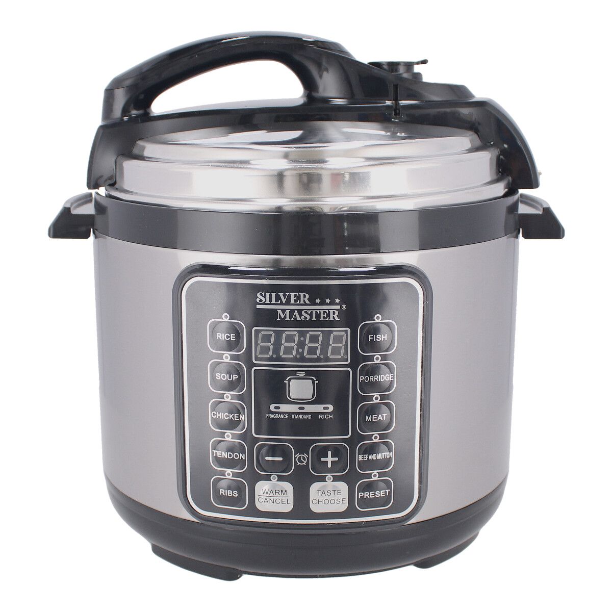 Multi-Olla de Presión 6 L Silver Master – 9 Funciones Automáticas