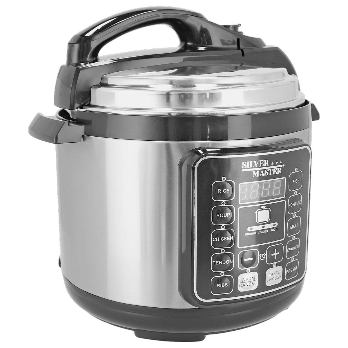 Multi-Olla de Presión 6 L Silver Master – 9 Funciones Automáticas